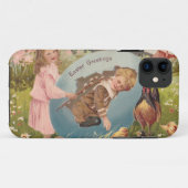 ヴィンテージビクトリアンイースターガール&ボーイ Case-Mate iPhoneケース (裏面(横))