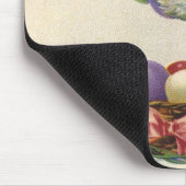 ヴィンテージビクトリアンイースターバニー、卵と花 マウスパッド (コーナー)