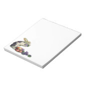 ヴィンテージビクトリアンイースターバニー、花と卵 ノートパッド (回転)