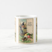 ヴィンテージビクトリアンイースター挨拶と格言 コーヒーマグカップ (中央)