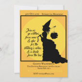 ヴィンテージビクトリアンウィッチ詩ハローウィンパーティ 招待状 (正面)