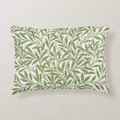 ヴィンテージビクトリアンウィロー離れズby William Morris アクセントクッション (正面)