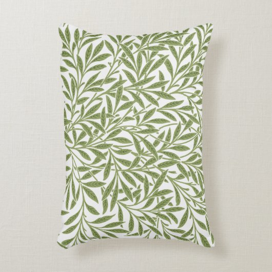 ヴィンテージビクトリアンウィロー離れズby William Morris アクセントクッション (正面(垂直))