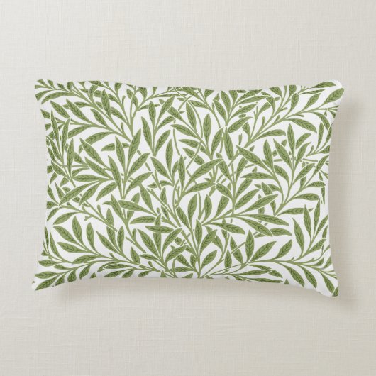 ヴィンテージビクトリアンウィロー離れズby William Morris アクセントクッション (裏面)