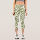 ヴィンテージビクトリアンウィロー離れズby William Morris カプリレギンス (正面)