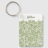 ヴィンテージビクトリアンウィロー離れズby William Morris キーホルダー (正面)