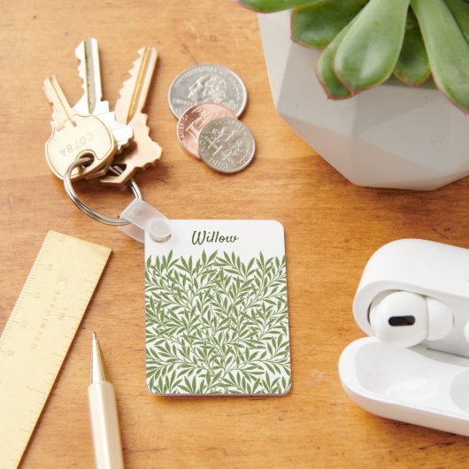 ヴィンテージビクトリアンウィロー離れズby William Morris キーホルダー (デスク)