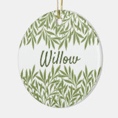 ヴィンテージビクトリアンウィロー離れズby William Morris セラミックオーナメント (左)