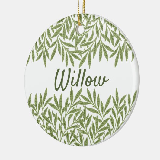 ヴィンテージビクトリアンウィロー離れズby William Morris セラミックオーナメント (左)