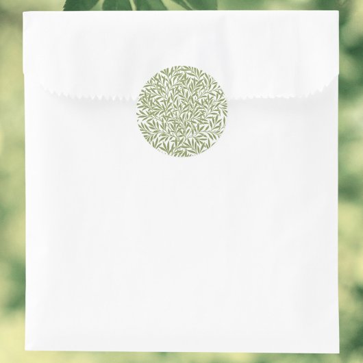 ヴィンテージビクトリアンウィロー離れズby William Morris ラウンドシール