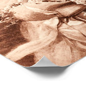 ヴィンテージビクトリアンウィー縁どコリードッグレトロ ポスター (角)