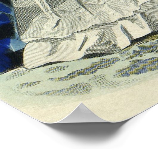 ヴィンテージビクトリアンウェディングパーティブライダルポートレート ポスター (角)