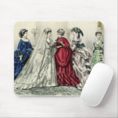 ヴィンテージビクトリアンウェディングパーティブライダルポートレート マウスパッド (マウス)