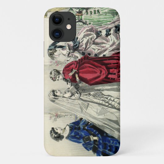 ヴィンテージビクトリアンウェディングパーティブライダルポートレート Case-Mate iPhoneケース (裏面)