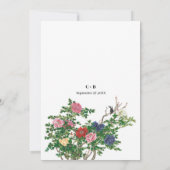 ヴィンテージビクトリアンウェディングリハーサルディナー 招待状 (裏面)