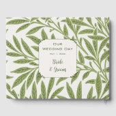 ヴィンテージビクトリアンウェディング葉ウィロー ゲストブック (裏面)