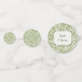 ヴィンテージビクトリアンウェディング葉ウィロー コンフェッティ (正面)