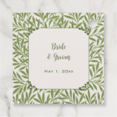 ヴィンテージビクトリアンウェディング葉ウィロー フェイバータグ (裏面)