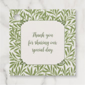 ヴィンテージビクトリアンウェディング葉ウィロー フェイバータグ (正面)