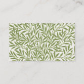 ヴィンテージビクトリアンウェディング葉ウィロー プレイスカード (裏面)