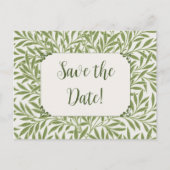 ヴィンテージビクトリアンウェディング葉ウィロー ポストカード (正面)