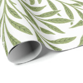 ヴィンテージビクトリアンウェディング葉ウィロー ラッピングペーパー (ロールコーナー)