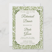 ヴィンテージビクトリアンウェディング葉ウィロー 招待状 (正面)