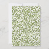 ヴィンテージビクトリアンウェディング葉ウィロー 招待状 (裏面)