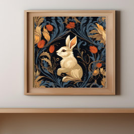 ヴィンテージビクトリアンウサギ ポスター