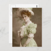 ヴィンテージビクトリアンエドワルド着色はがき23 ポストカード (正面/裏面)