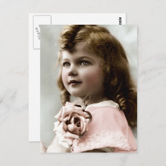 ヴィンテージビクトリアンエドワルド着色はがき9 ポストカード (正面/裏面)