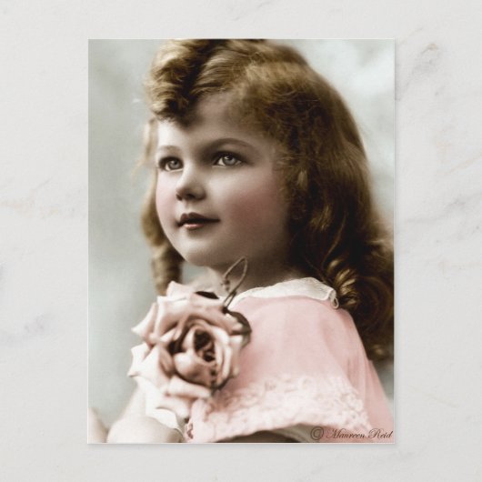 ヴィンテージビクトリアンエドワルド着色はがき9 ポストカード (正面)