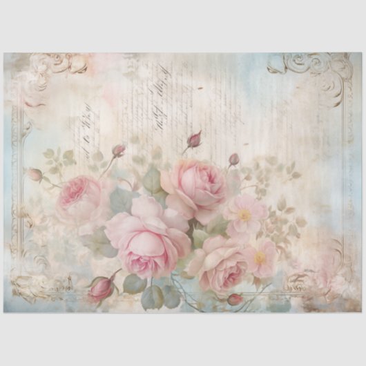 ヴィンテージビクトリアンエフエマ赤面バラシック 薄葉紙 (正面)