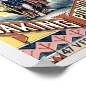 ヴィンテージビクトリアンエラアメリカベーキングパウダーアド ポスター (角)