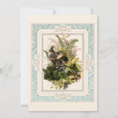 ヴィンテージビクトリアンエラウォルター縁どクレン結婚ズ 招待状 (裏面)