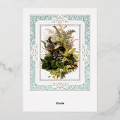 ヴィンテージビクトリアンエラウォルター縁どクレン結婚ズ 箔招待状 (裏面)