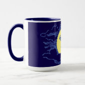 ヴィンテージビクトリアンエラクレセントムーン顔 マグカップ (左)