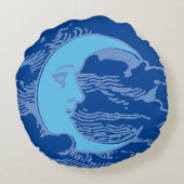 ヴィンテージビクトリアンエラクレセントムーン顔 ラウンドクッション (裏面)