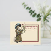 ヴィンテージビクトリアンエラケイト・グリーンアウェイクリスマス ポストカード (スタンド正面)