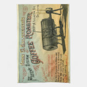 ヴィンテージビクトリアンエラコーヒーAd キッチンタオル (縦)