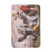 ヴィンテージビクトリアンエラソープアドと犬と子ども バスマット (正面縦)