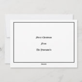 ヴィンテージビクトリアンエラハッピークリスマスツリー シーズンカード (裏面)