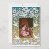 ヴィンテージビクトリアンエラハト&フラワーズ結婚ズ 招待状 (裏面)