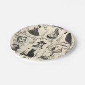 ヴィンテージビクトリアンエラハロウィーン ペーパープレート (アングル)