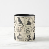 ヴィンテージビクトリアンエラハロウィーン マグカップ (中央)
