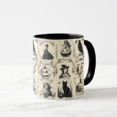 ヴィンテージビクトリアンエラハロウィーン マグカップ (正面右)