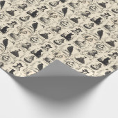 ヴィンテージビクトリアンエラハロウィーン ラッピングペーパー (角)