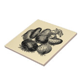 ヴィンテージビクトリアンエラフルーツ&ベジタブルネギ タイル (側面)