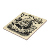 ヴィンテージビクトリアンエラフルーツ&ベジタブルレタス広告 タイル (側面)