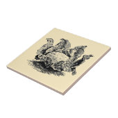 ヴィンテージビクトリアンエラベジタブルカリフラワー タイル (側面)